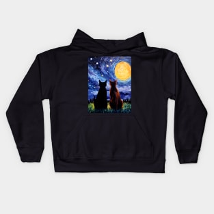 van Gogh's Cats Artwork Kids Hoodie